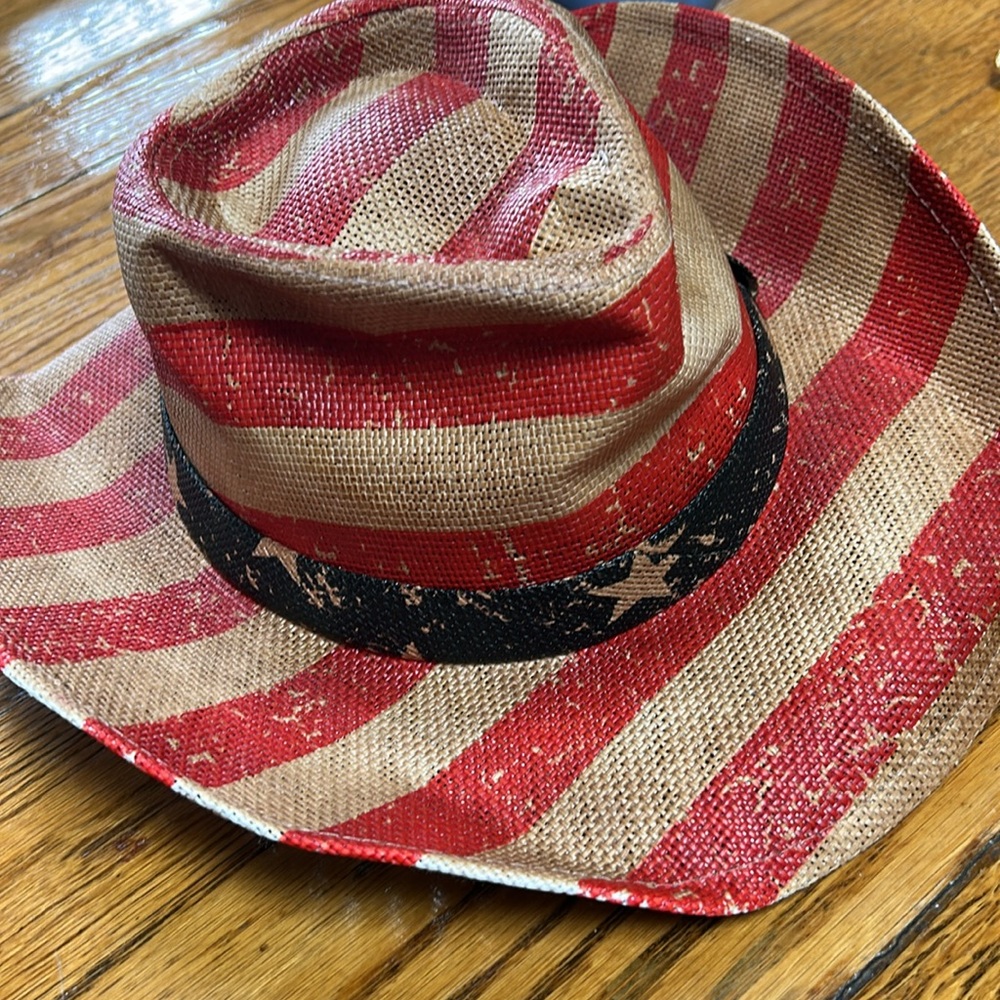 GoldCoast Sunwear Patriot cowboy hat. Stars and Stripes. Get ready for July 4! - Picture 9 of 10